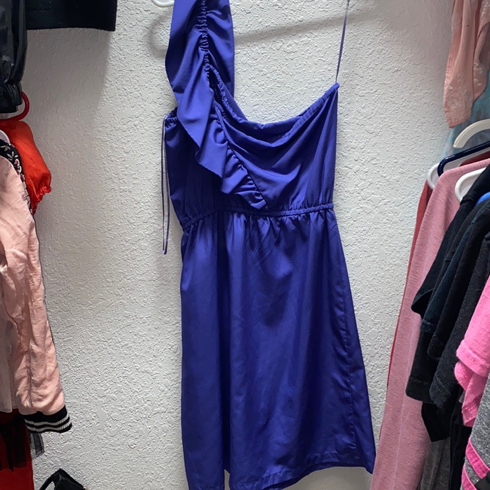 blue mini dress